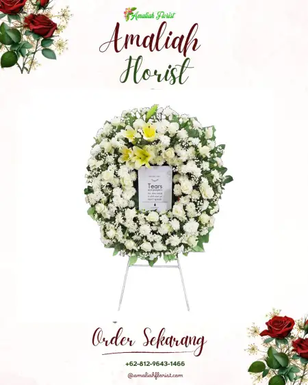 Krans Bunga Duka Parentas